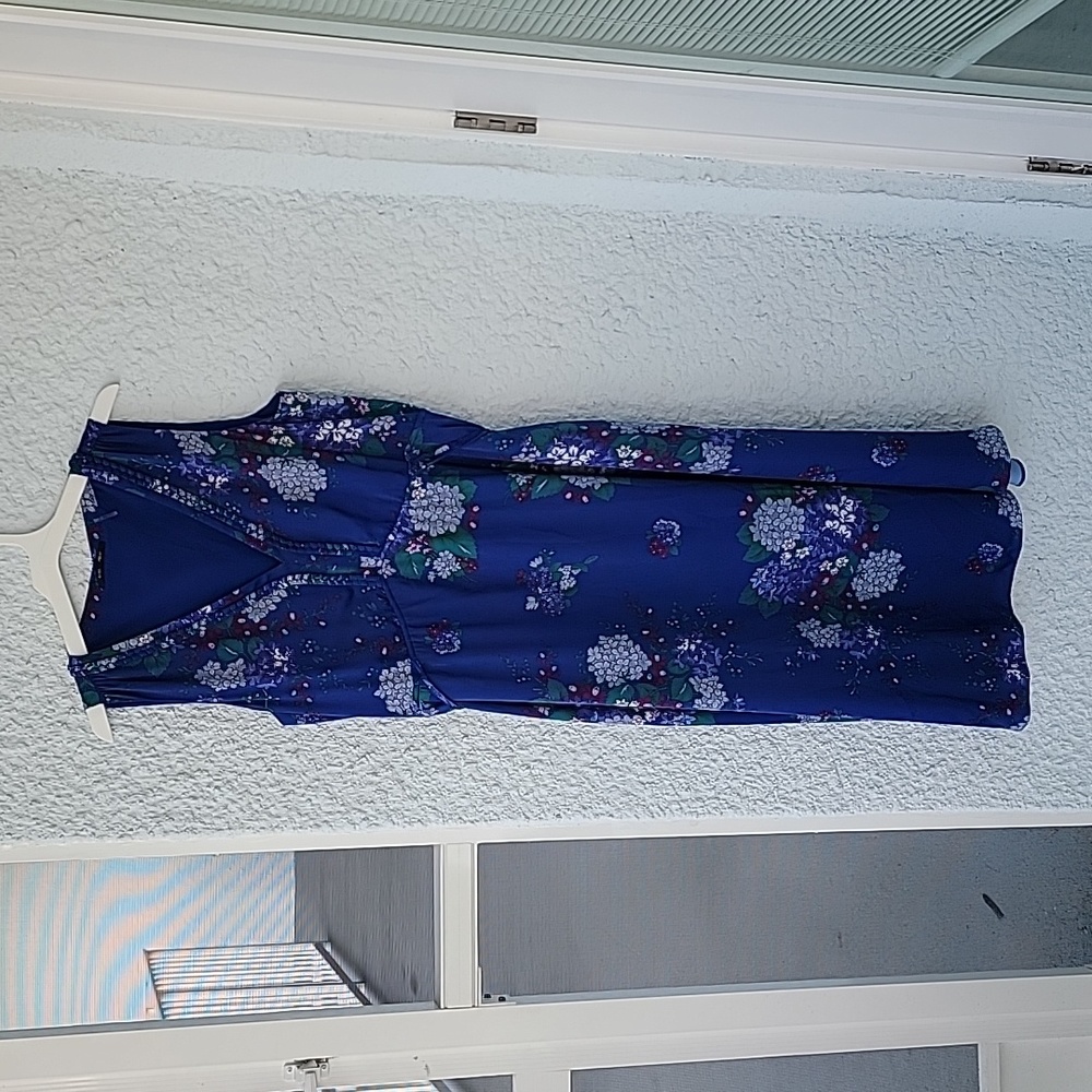 Kobi Halperin maxi dress floral purple tie Megan dress color is Admiral …